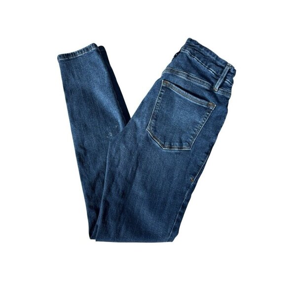 Good American Good Waist Button Front Slim Fit Skinny Jeans Woman's Sz 6 / 28 - Picture 14 of 14